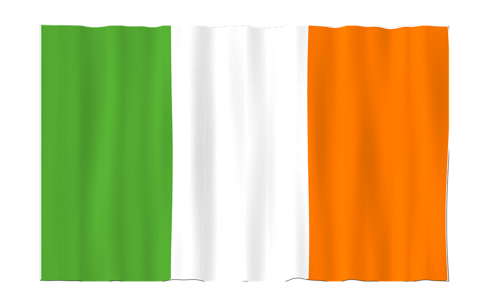 Irish Flag and Irish Citizen
