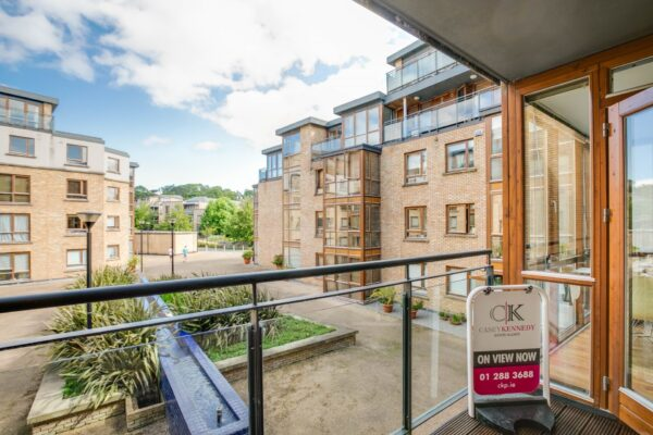 Residential apartment development in Stillorgan, South Dublin featuring balconies and shared outdoor spaces